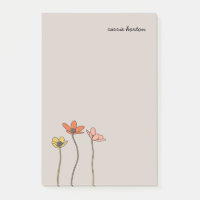 Wildblumen Personalisiert Post-It-Editor
