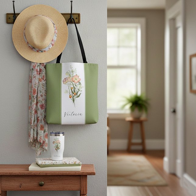 Wildblumen personalisiert Totbeutel Tasche (Von Creator hochgeladen)