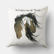 Wildblumen & Pferde DreamCatching Kunst von Bihrle