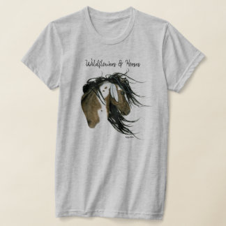 Wildblumen & Pferde DreamCatching Kunst von Bihrle T-Shirt