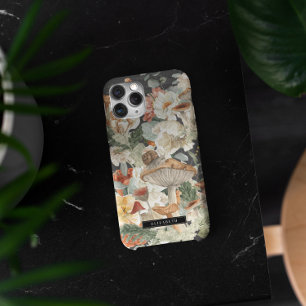 Wildblumen-Pilz Boho-Herbstwald-Monogramm Case-Mate iPhone Hülle