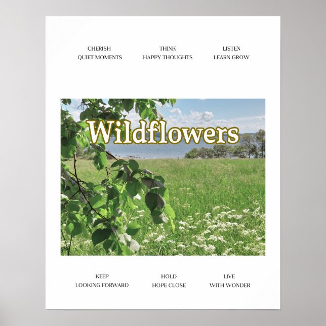 Wildblumen Poster (Vorne)