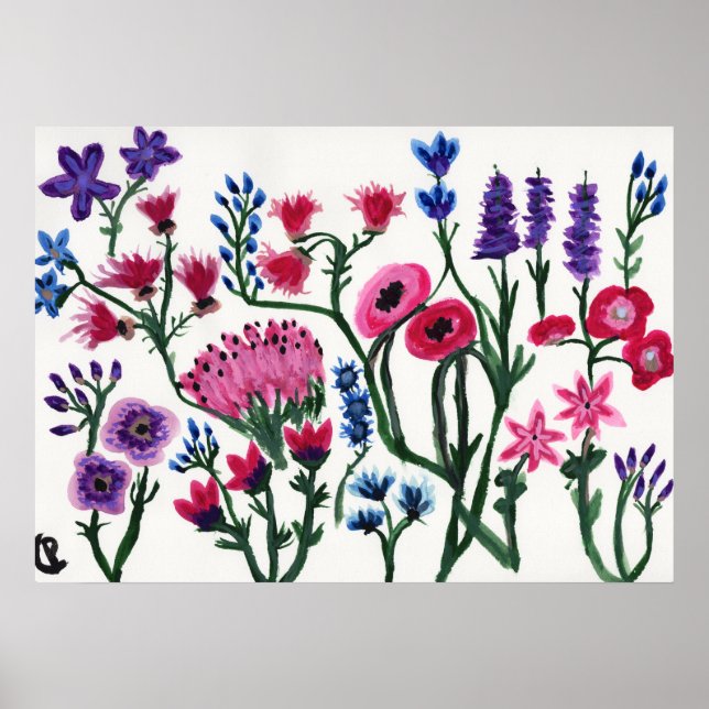 Wildblumen Poster (Vorne)