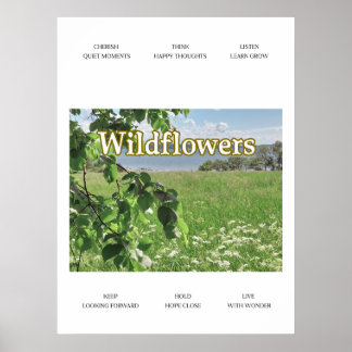 Wildblumen Poster