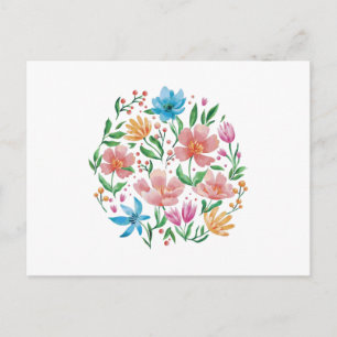 Wildblumen Postkarte