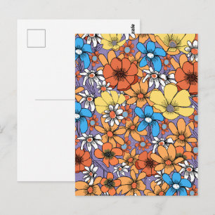 Wildblumen Postkarte