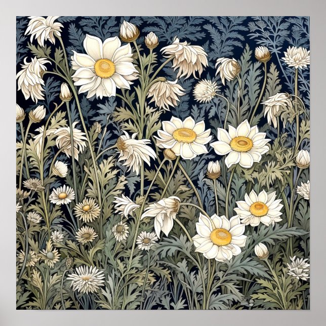 Wildblumen Print Poster (Vorne)