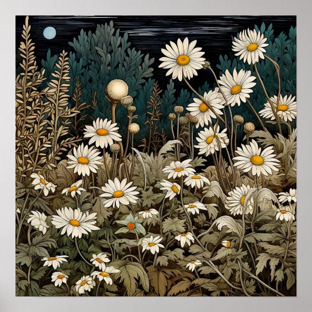 Wildblumen Print Poster (Vorne)