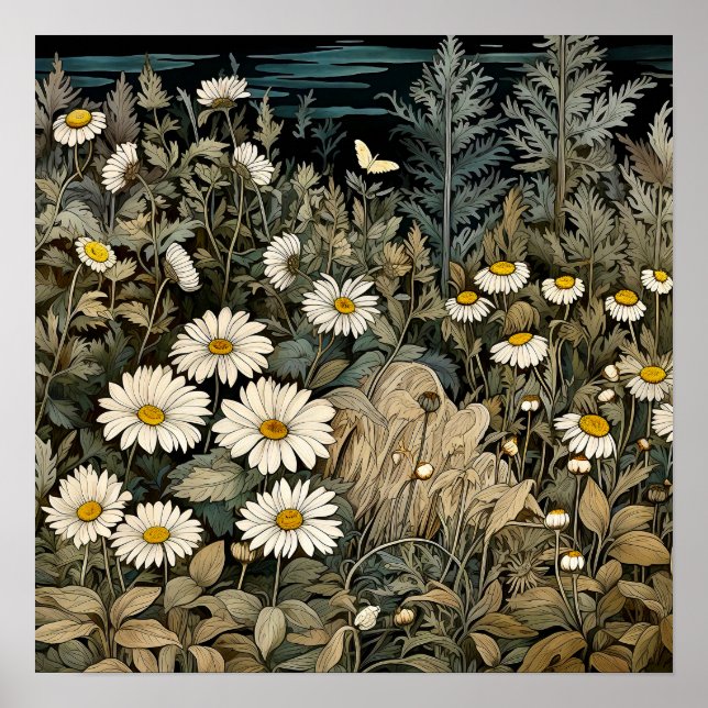 Wildblumen Print Poster (Vorne)