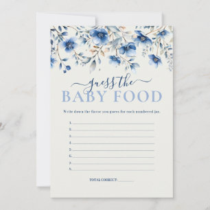 Wildblumen Raten Sie Baby Food Baby Duschkarte Einladung