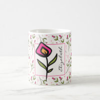 Wildblumen - Rosa und orangefarbene Petalen Person
