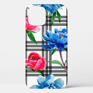 Wildblumen rote und blaue Pfingstrosen Blumenmuste Case-Mate iPhone Hülle
