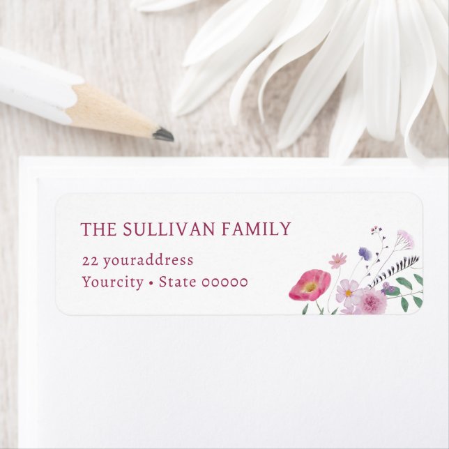 Wildblumen Rücksendeadresse (Insitu)