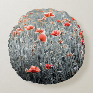 Wildblumen Rundes Kissen