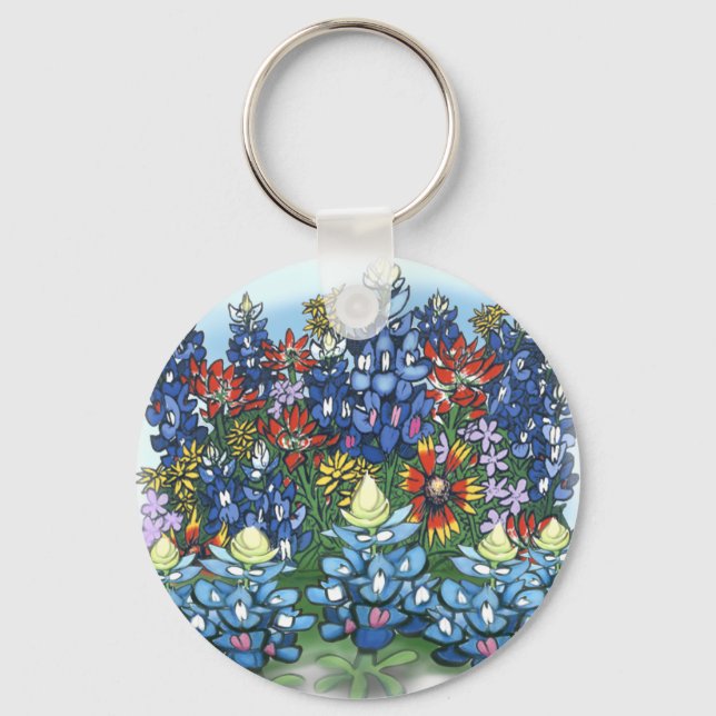Wildblumen Schlüsselanhänger (Vorderseite)