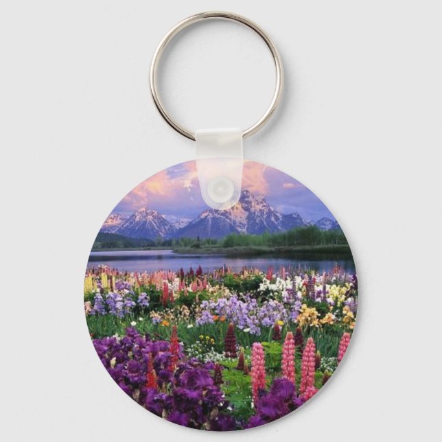 Wildblumen Schlüsselanhänger (Vorderseite)
