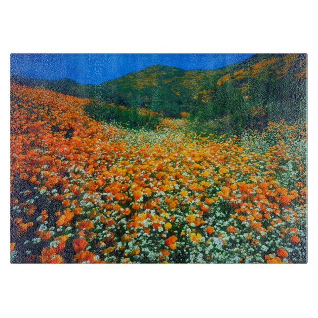 Wildblumen Schneidebrett (Vorderseite)