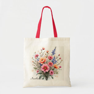 Wildblumen Schöne Moderne Luxus-Kollektion Tragetasche