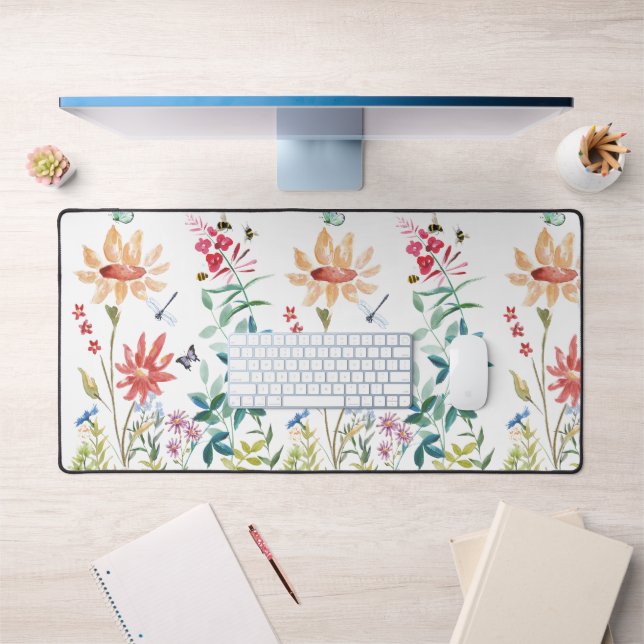 Wildblumen Schreibtischunterlage (Büro 1)