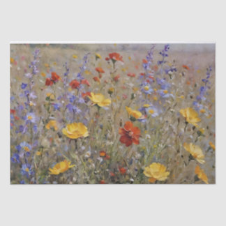Wildblumen Seidenpapier