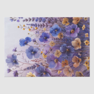 Wildblumen Seidenpapier