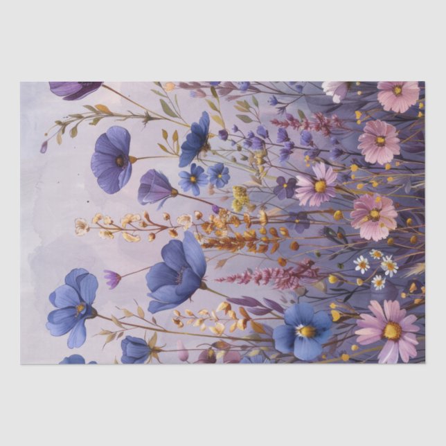 Wildblumen Seidenpapier (Vorderseite)