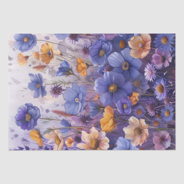 Wildblumen Seidenpapier (Vorderseite)