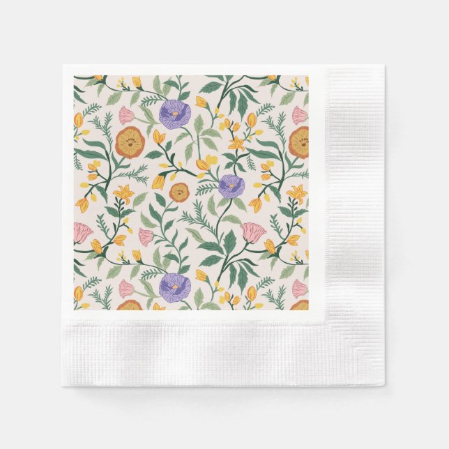 Wildblumen Serviette (Vorderseite)