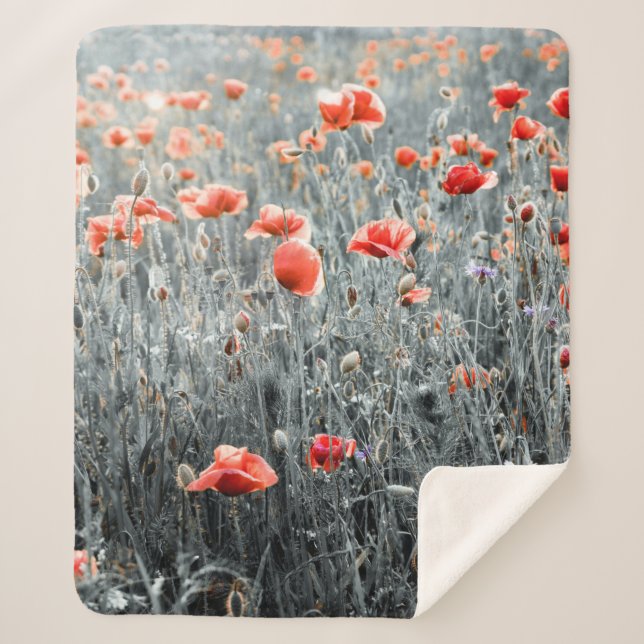 Wildblumen Sherpadecke (Vorderseite)