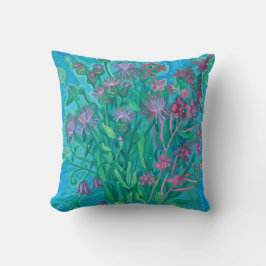 Wildblumen Sommer Blume Bouquet Blumenbemalung Kissen