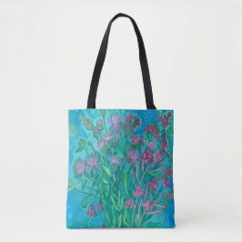 Wildblumen Sommer Blume Bouquet Blumenbemalung Tasche