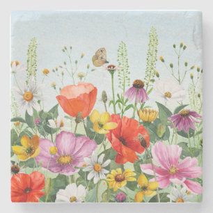 Wildblumen Steinuntersetzer