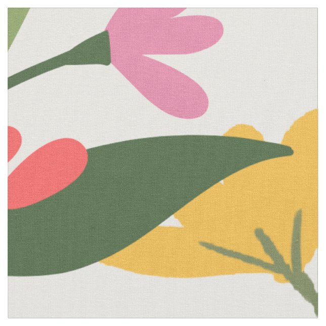 Wildblumen Stoff (Nahaufnahme)