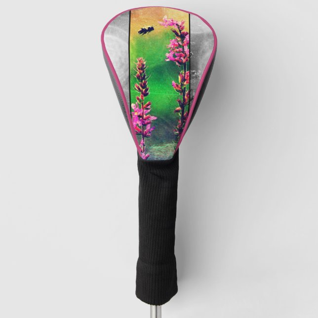 Wildblumen Streifen Golf Headcover (Vorderseite)