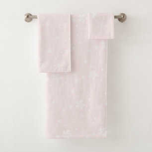 Wildblumen Summer Soft Pink Daisy Muster Badhandtuch Set