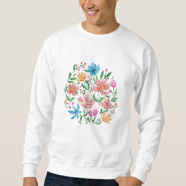 Wildblumen Sweatshirt (Vorderseite)