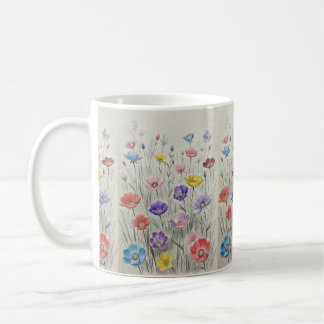 Wildblumen-Symphonie Kaffeetasse