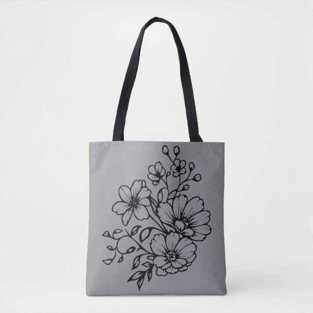 Wildblumen Tasche (Vorderseite)