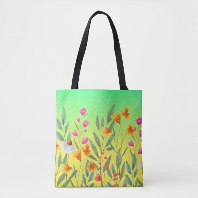 Wildblumen Tasche (Vorderseite)