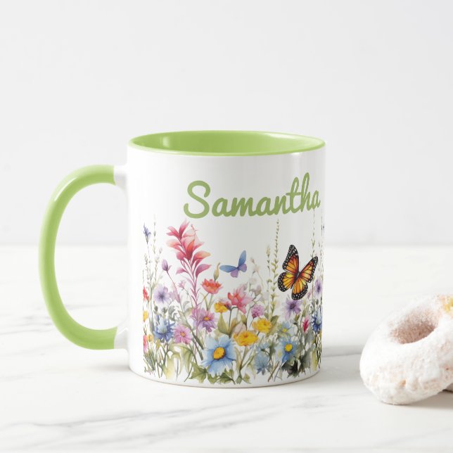 Wildblumen Tasse (Mit Donut)