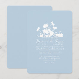 Wildblumen Tinte Cornflower Blue Einladung