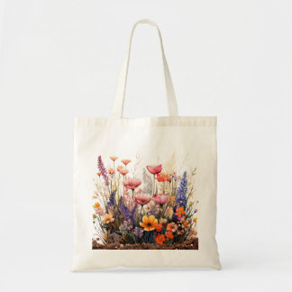 Wildblumen Tote Tasche