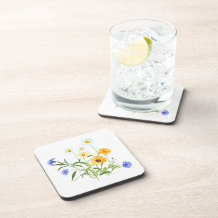 Wildblumen trinken Untersetzer