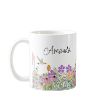 Wildblumen und Blumenkaffee