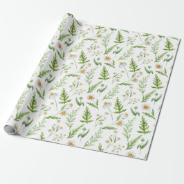 Wildblumen und Farbpapier für Wasserfarben Geschenkpapier