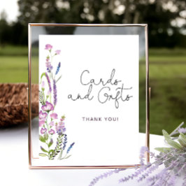 Wildblumen und Geschenkposter Poster