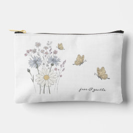 Wildblumen und Schmetterling Zubehörtasche