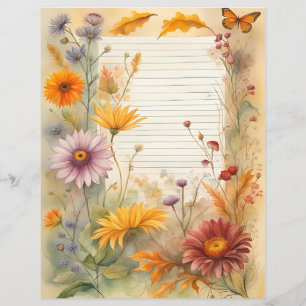 Wildblumen und Schmetterlinge