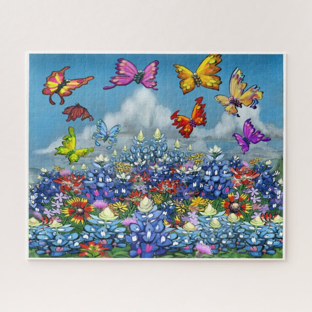 Wildblumen und Schmetterlinge (Horizontal)