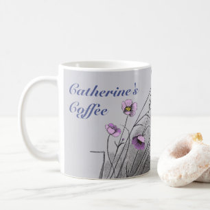 Wildblumen und Schmetterlinge Kaffeetasse